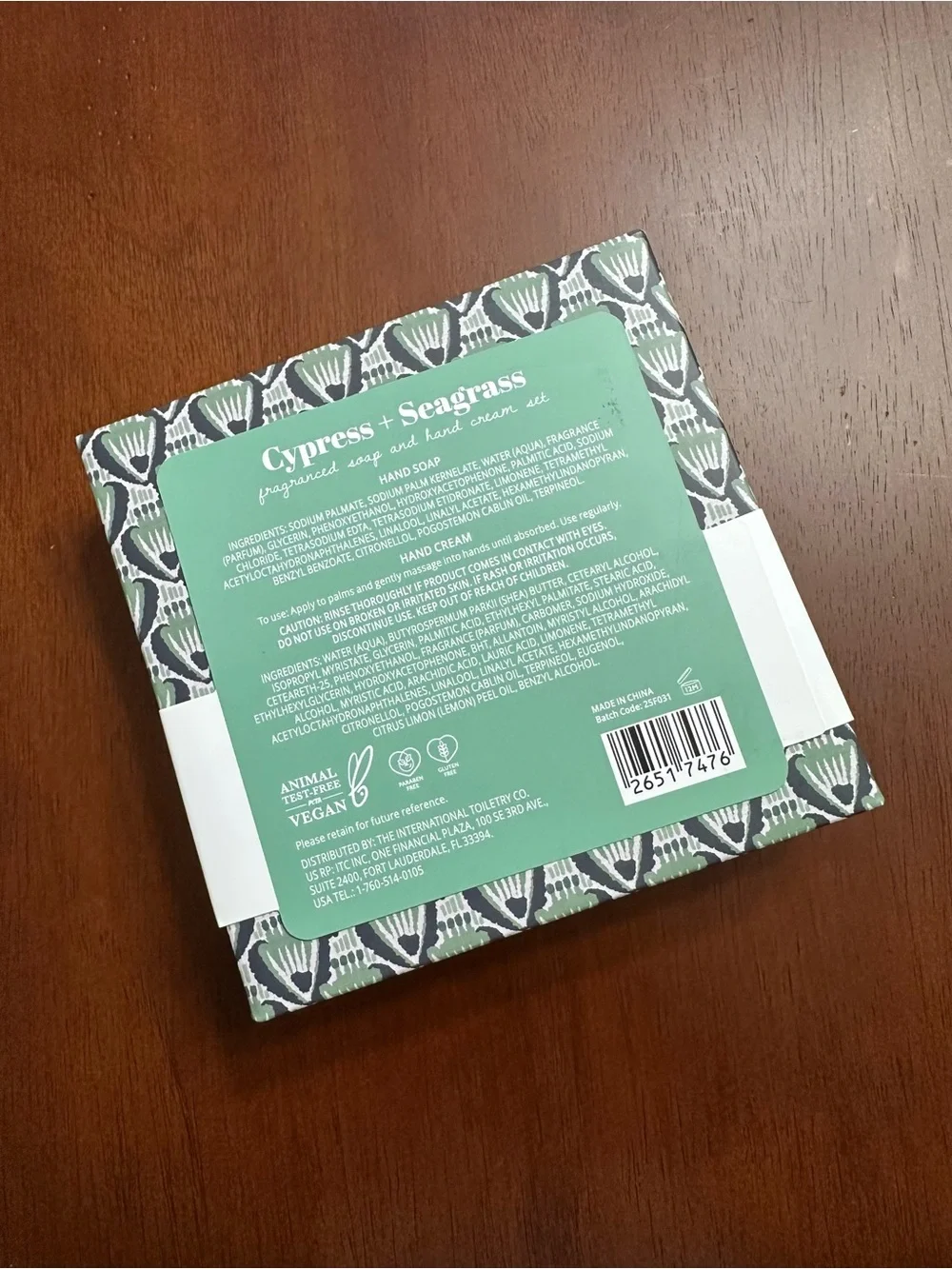 Cypress + Seagrass Fragranced Soap & Hand Cream Set